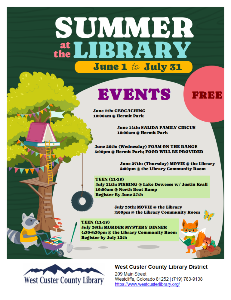 Summer Reading Program 2024 | West Custer County Library District