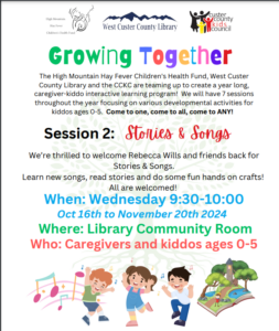 Flyer for growing together.