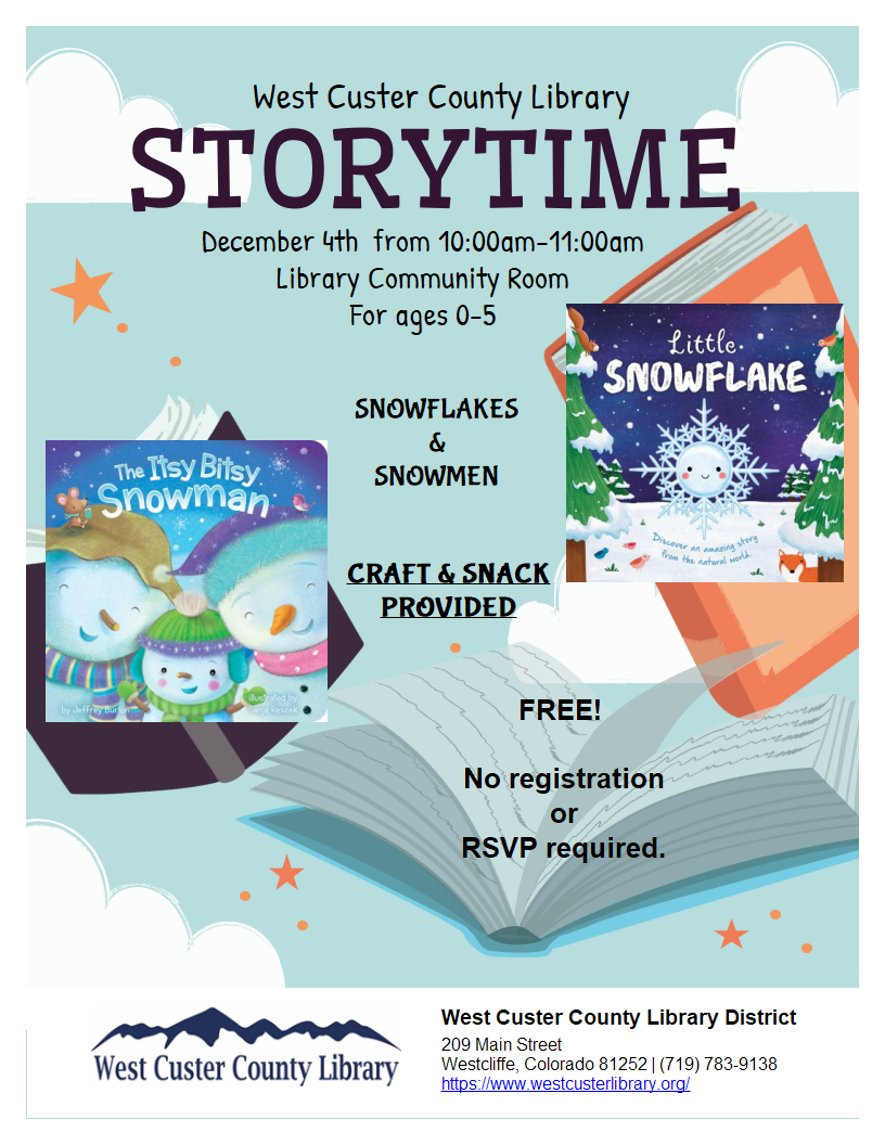 December storytime flyer